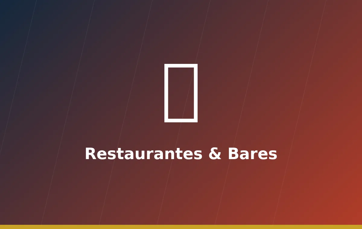 Restaurante e bar — atendimento e bebidas